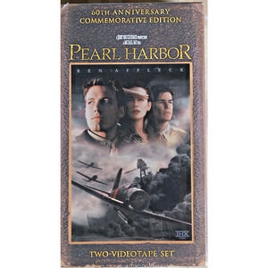 Pearl Harbor Widescreen 60th Anniversary Commemorative Edition VHS 2 Tape Set